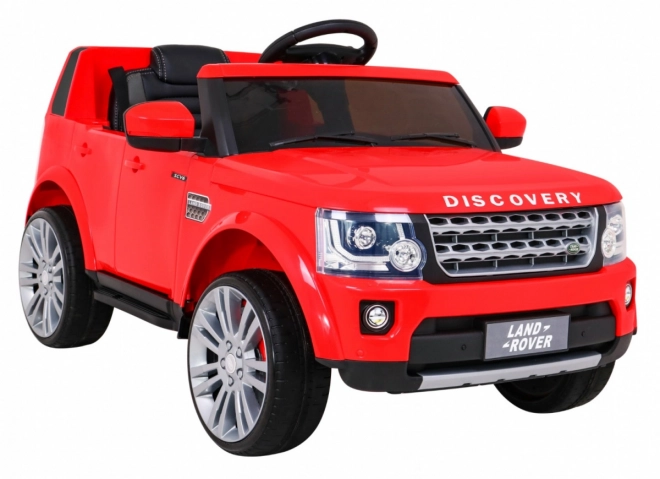 Land Rover Discovery Macchinina elettrica per bambini rossa + telecomando + ruote in EVA + avvio lento + radio MP3