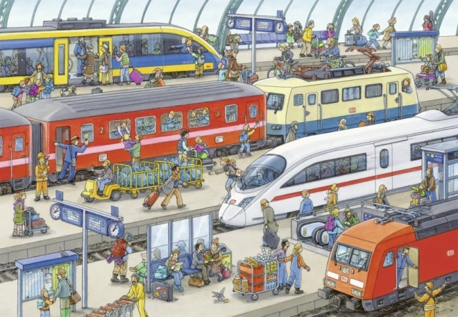 Puzzle Stazione Ferroviaria RAVENSBURGER 2x24 pezzi