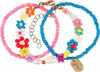 Braccialetti Souza Loiz Floreali Blu - 3 Pezzi