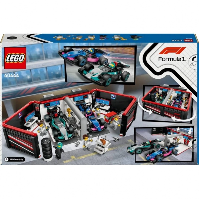 Garage e bolidi Mercedes-AMG e Alpine LEGO City