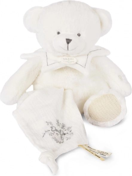 Set regalo Doudou orsetto di peluche con copertina beige