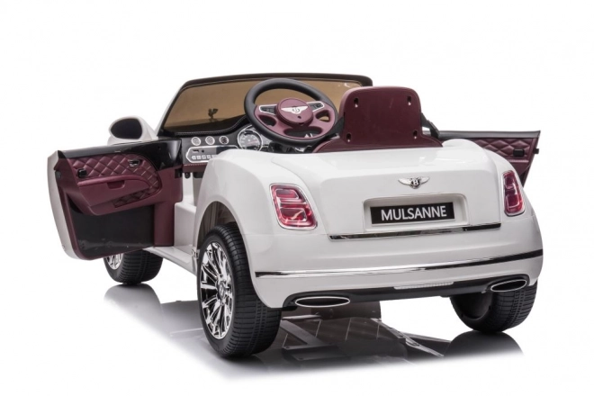 Auto elettrica per bambini Bentley Mulsanne bianco