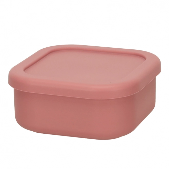 Set di stoviglie in silicone per bambini granchio 19 pezzi rosa scuro