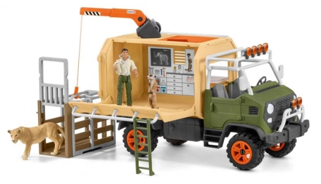 Camion di salvataggio per animali SCHLEICH Wild Life