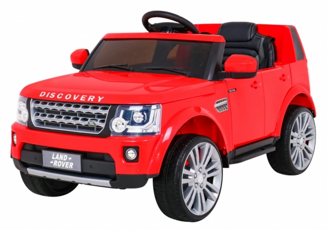 Land Rover Discovery Macchinina elettrica per bambini rossa + telecomando + ruote in EVA + avvio lento + radio MP3