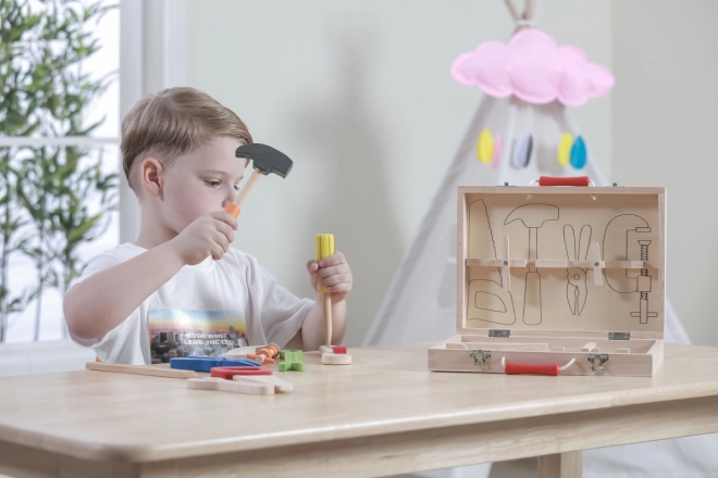 Cassetta degli Attrezzi in Legno per Bambini