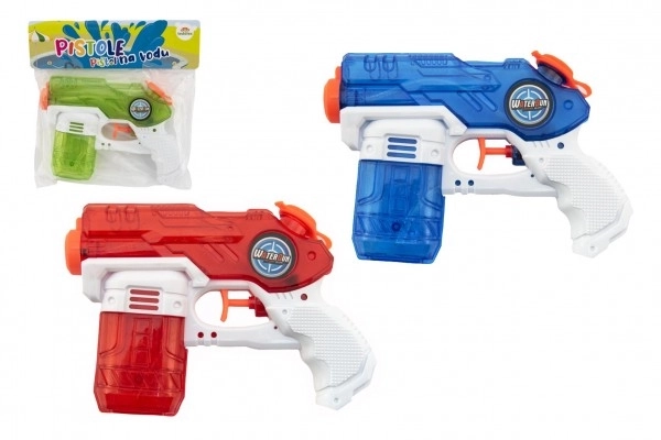 Pistola ad acqua in plastica 19cm colori assortiti in sacchetto