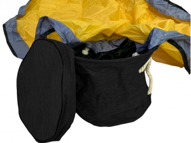 Contenitore per giocattoli con tappetino organizer borsa con coperchio e maniglie