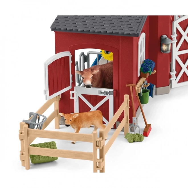 Grande Stalla con Animali e Accessori Farm World