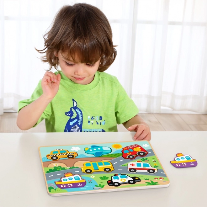Puzzle ad incastro Trasporti