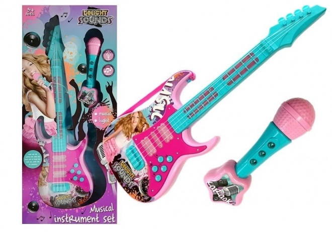 Set karaoke chitarra con microfono