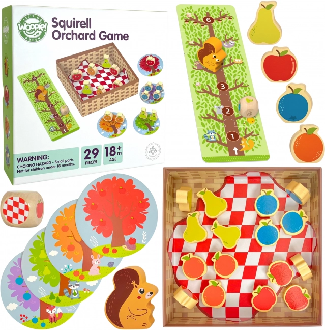 Woopie Green Scoiattolo nel Frutteto Gioco da Tavolo Familiare FSC