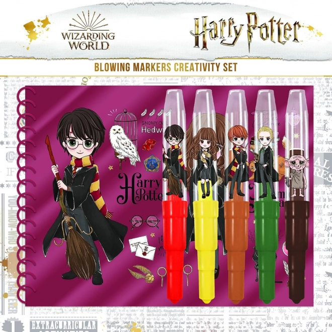 Pennarelli soffiatore con quaderno Harry Potter