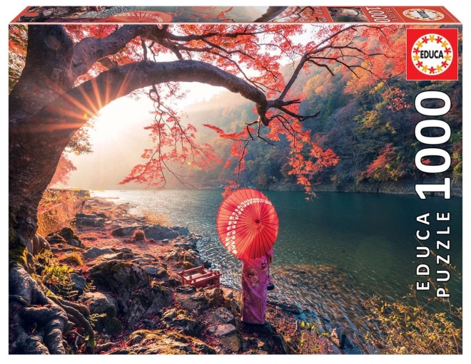 Puzzle alba sul fiume Katsura Giappone 1000 pezzi