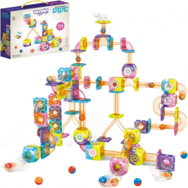 Pista Magnetica Woopie Costruzione di Biglie 89 pezzi