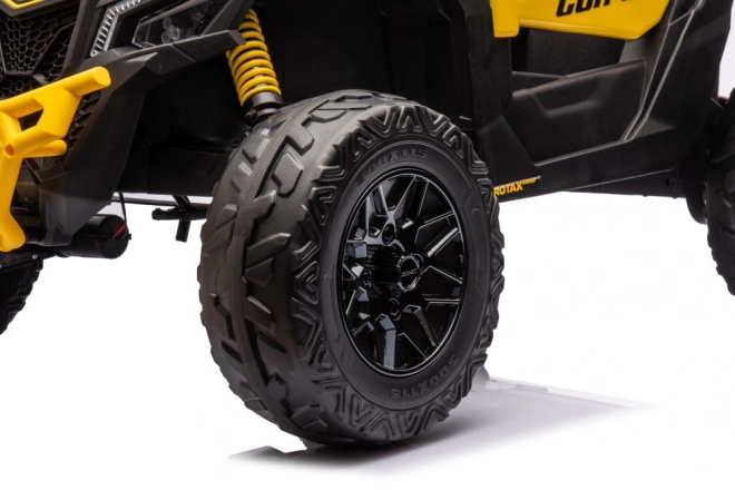 Auto a batterie buggy Can-Am giallo