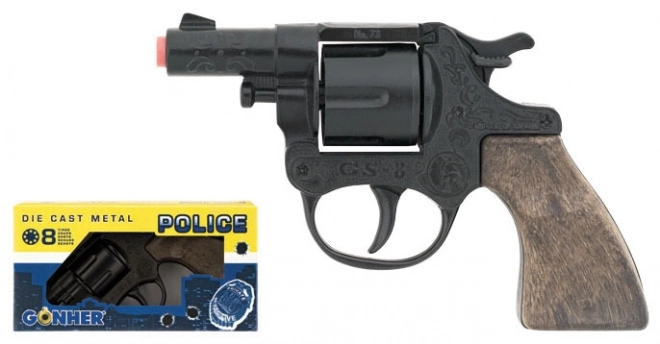 Piccolo revolver metallico della polizia