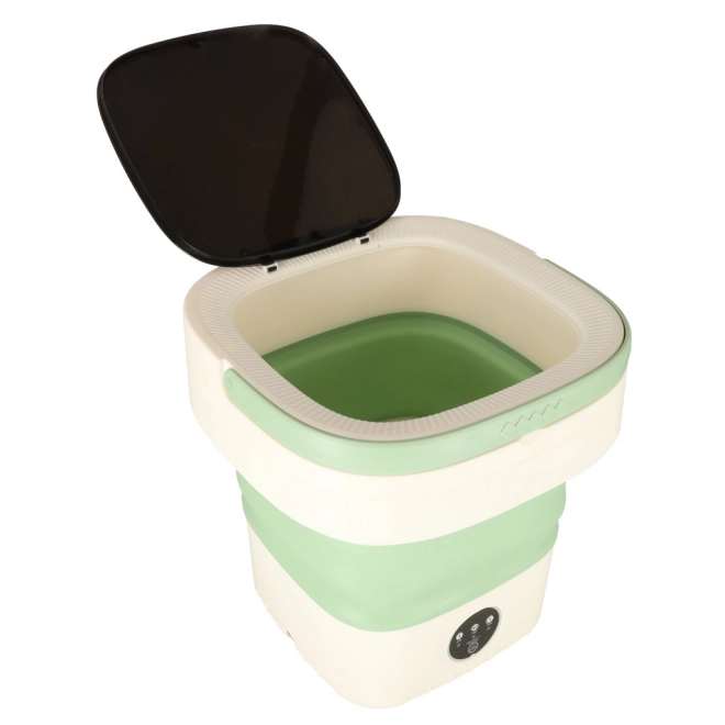 Lavatrice portatile pieghevole da viaggio verde 12L