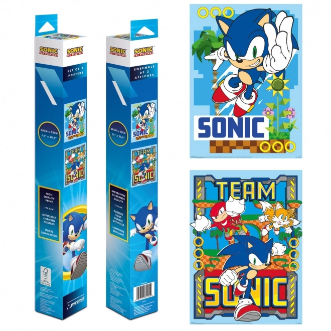Set di mini poster Sonic