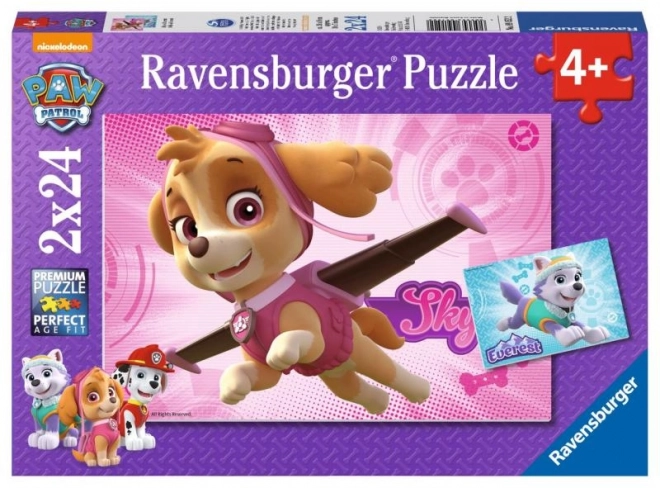 Puzzle Paw Patrol 2x24 pezzi