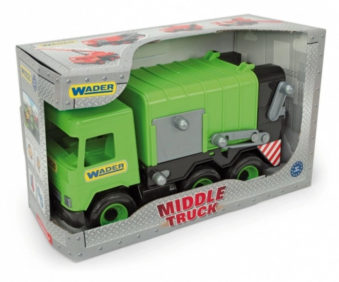 Camion dei rifiuti verde Middle Truck