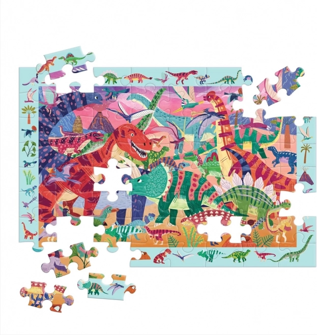 Puzzle Maestosi Dinosauri 64 pezzi