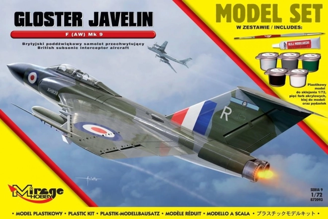 Modello in plastica Gloster Javelin per collezionisti