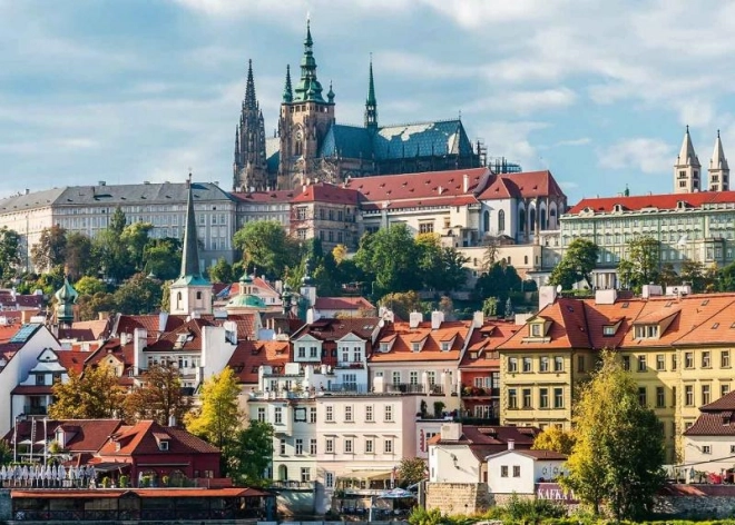 Puzzle con vista sul Castello di Praga 1000 pezzi