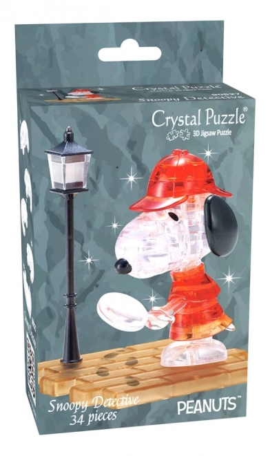 Puzzle 3D Cristallo Snoopy Detective