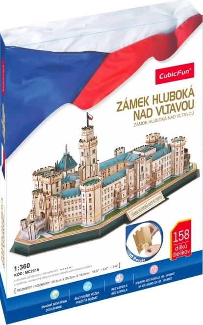 Puzzle 3D Castello Hluboká