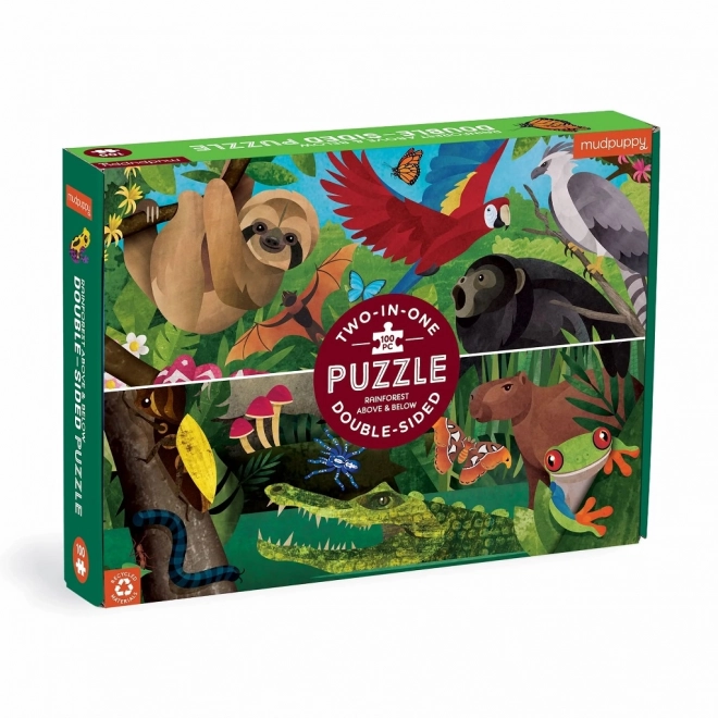 Puzzle doppio Rainforest sopra e sotto 100 pezzi