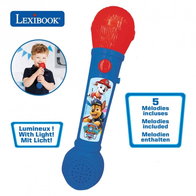 Microfono luminoso PAW Patrol con melodie