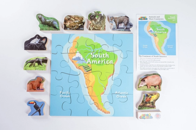 Just Jigsaws Sud America e i suoi animali - puzzle in legno