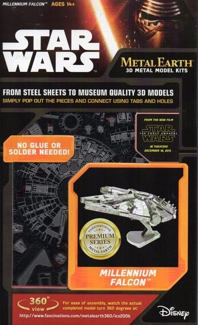 Puzzle 3D Metal Earth Millennium Falcon di Star Wars