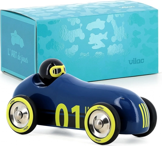 Vilac auto in legno Old Sport Compet blu scuro