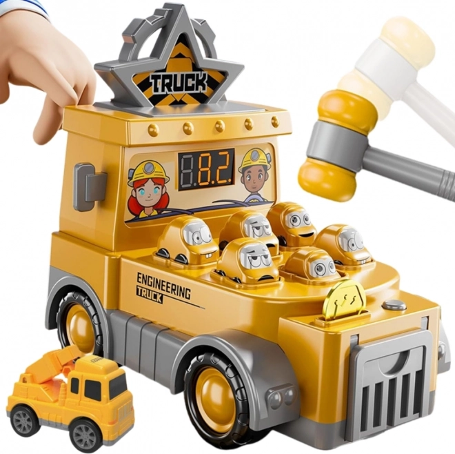 Woopie gioco di riflessi con martelletto 2in1 camion da costruzione
