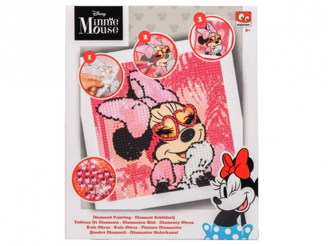 Pittura con diamanti di Minnie Mouse Disney