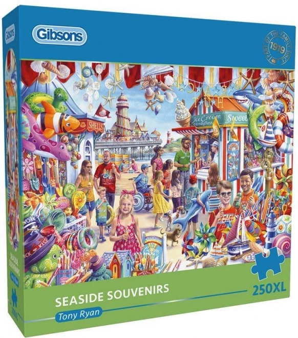 Acquisti di souvenir al mare puzzle XL