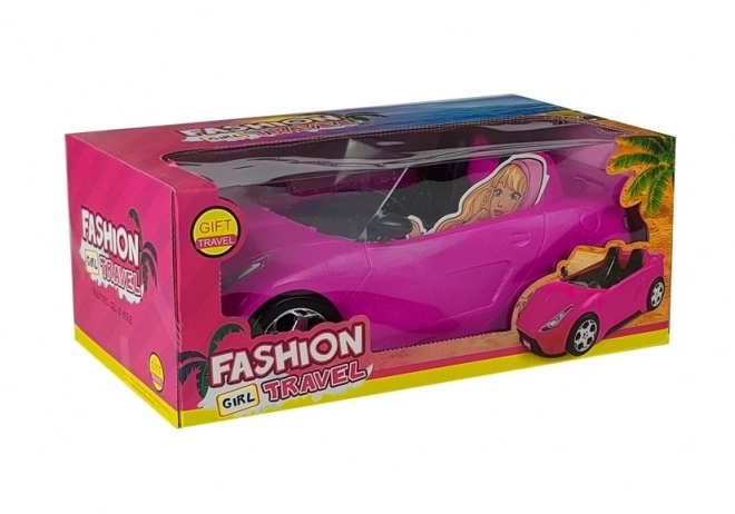 Auto cabrio rosa per bambole