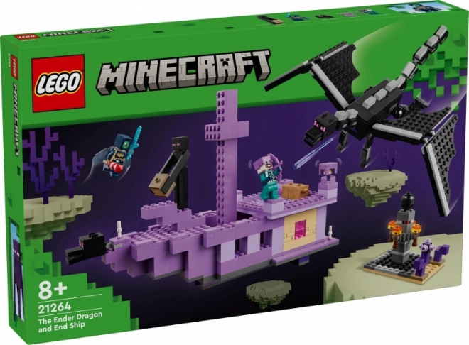 Drago e nave di End LEGO Minecraft