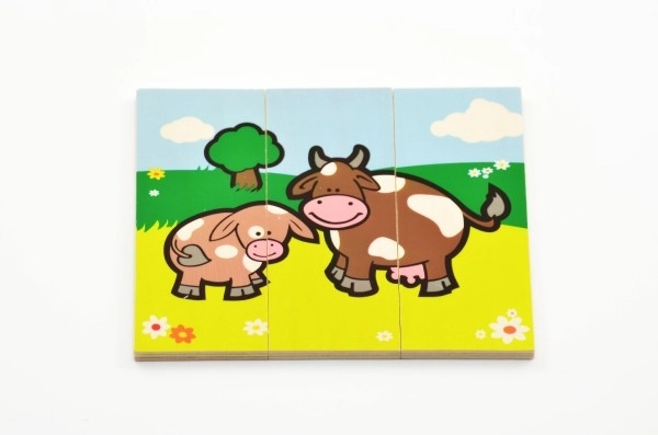 Puzzle i miei primi animali in legno