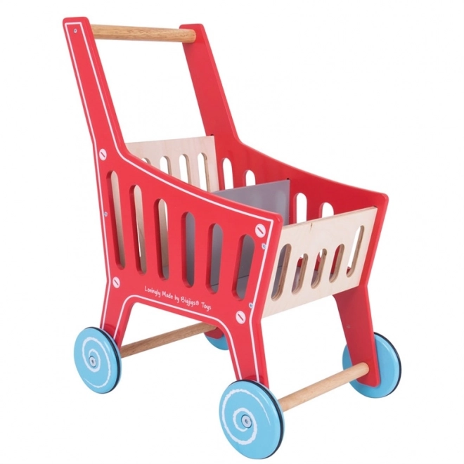 Carrello della spesa in legno Bigjigs Toys