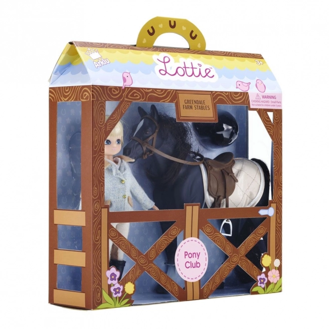 Lottie bambola fantina con cavallo