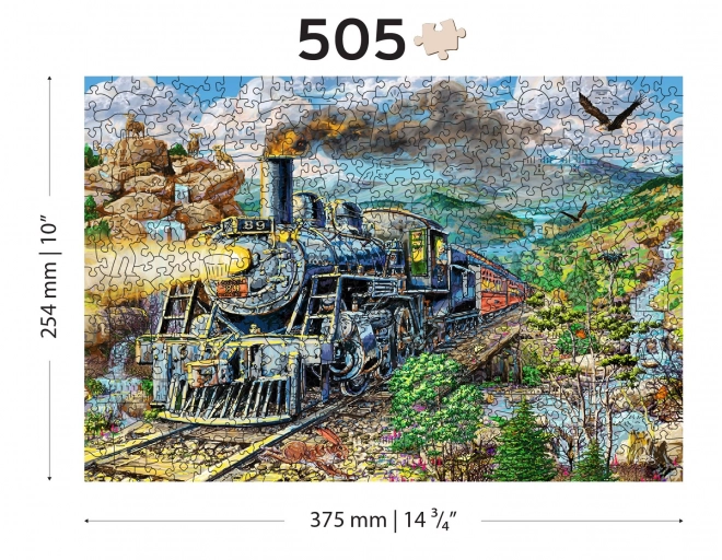 Puzzle in Legno Ferrovia 2 in 1