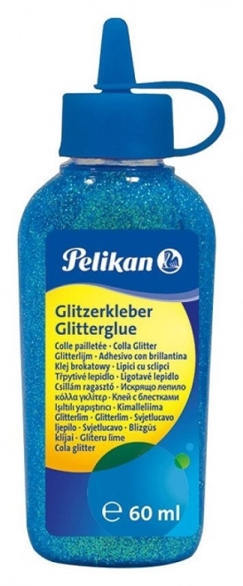 Colla glitter Pelikan turchese 60ml