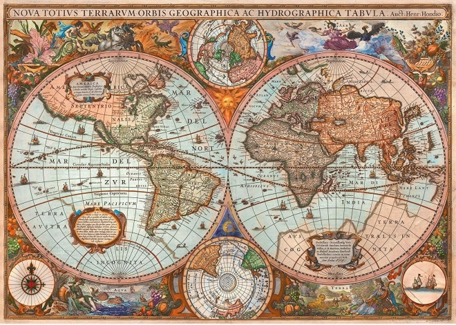 Puzzle storico mappa del mondo 3000 pezzi