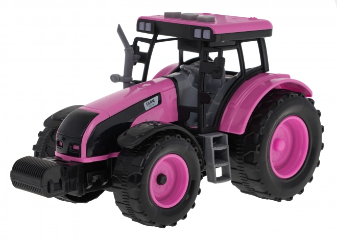 Trattore Interattivo Rosa per Bambini 3+ con Suoni e Luci LED