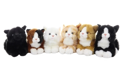 Gatto di peluche sdraiato 30 cm