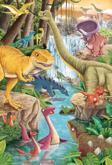 Puzzle Schmidt Dinosauri 3x24 pezzi