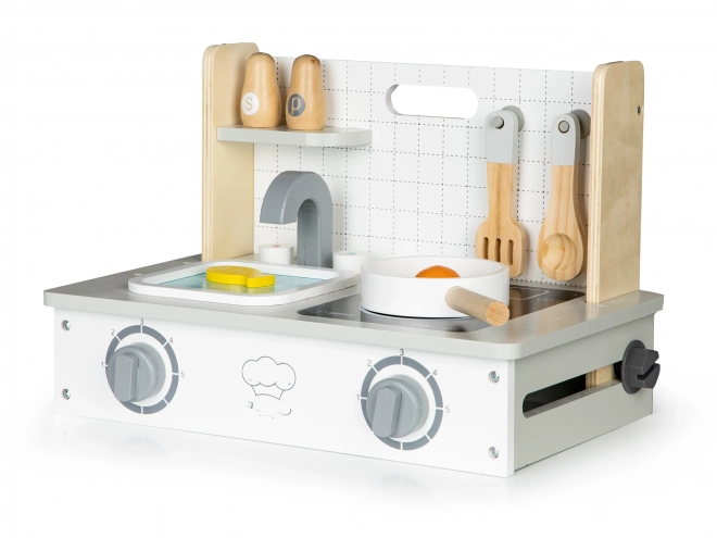 Mini cucina in legno con accessori ECOTOYS